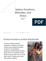 Workplace Emotions, Attitudes, And Stress - Foundations of Employee Motivation