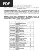 Edital n 09 - Centro de Estudos - Divulgao Do Resultado Final e Homologado