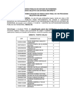 Processo Seletivo Estágio Defensoria Pública RO