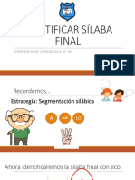 Apoyo Clase 43 Lenguaje Identificar Rimas o Sílaba Final