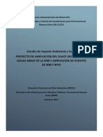 EIAS Proyecto Ampliacion CauceRioAreco AguasAbajo RN8 RP41 PDF