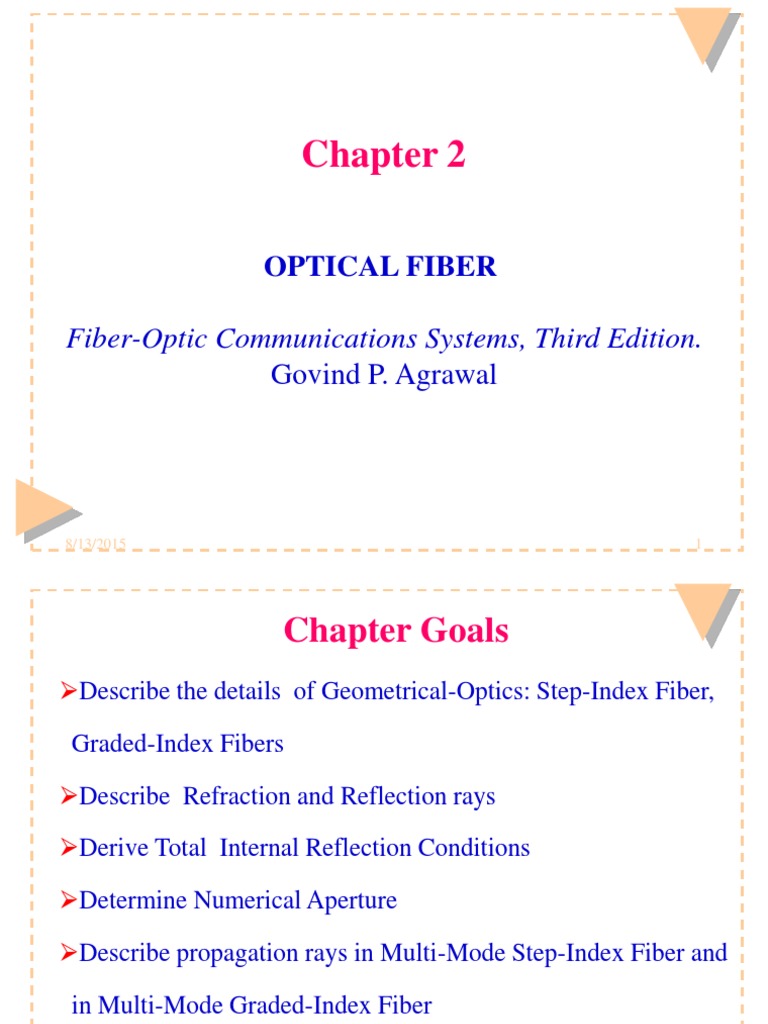 Chapter 2 Optical Fiber PDF | Download Free PDF | Optical Fiber ...