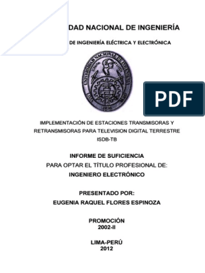 Sistema de recepción de la TDT [1] Del informe presentado por la