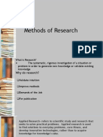 Methods of Research