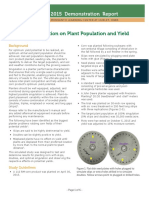 Effects of Singulation On Plant Population and Yield Potential of Corn HLC