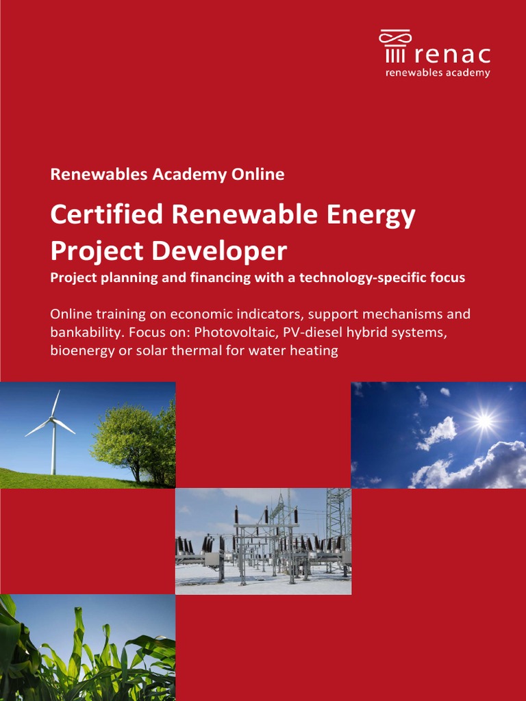 Certified Renewable Energy Project Developer | PDF | Photovoltaics ...