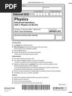 January 2009 QP - Unit 1 Edexcel Physics