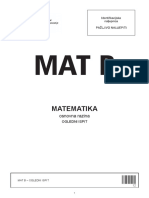 Mat B Ogledni Ispit PDF