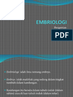 EMBRYOLOGI (Pengertian Dan Manfaat)