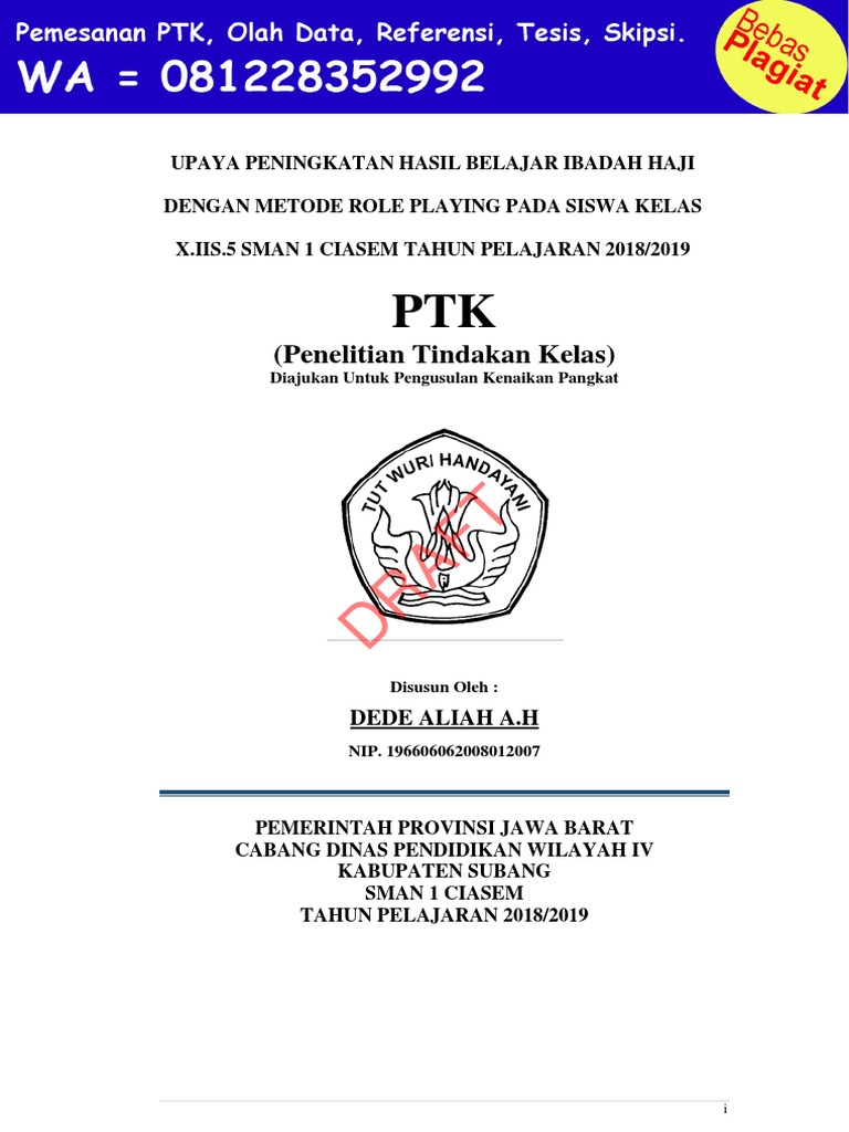 Ptk Pendidikan Agama Ibadah Haji