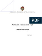 Pneumonii Comunitare La Copil: Protocol Clinic Naţional