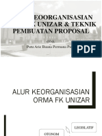 ALUR KEORGANISASIAN ORMA FK UNIZAR & TEKNIK PEMBUATAN PROPOSAL.pptx
