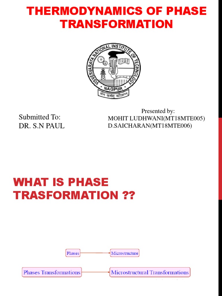 Thermodynamics of Phase Transformation | PDF | Phase (Matter ...
