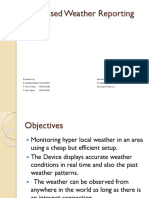 IOT Based Weather Reporting System 