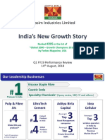 Grasim IR Presentation Q1FY19 PDF