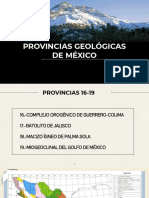 Provincias Geologicas de Mexico 16-19