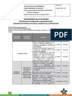 Cronograma Seguridad Riesgo Electrico Abril