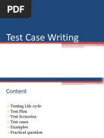 Test Case Writing