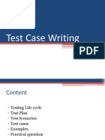 Test Case Writing