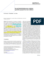 4 Au NPs Via Laser Ablation