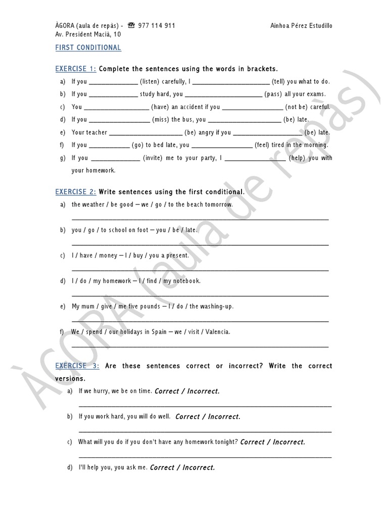 English Grammar Exercises | PDF