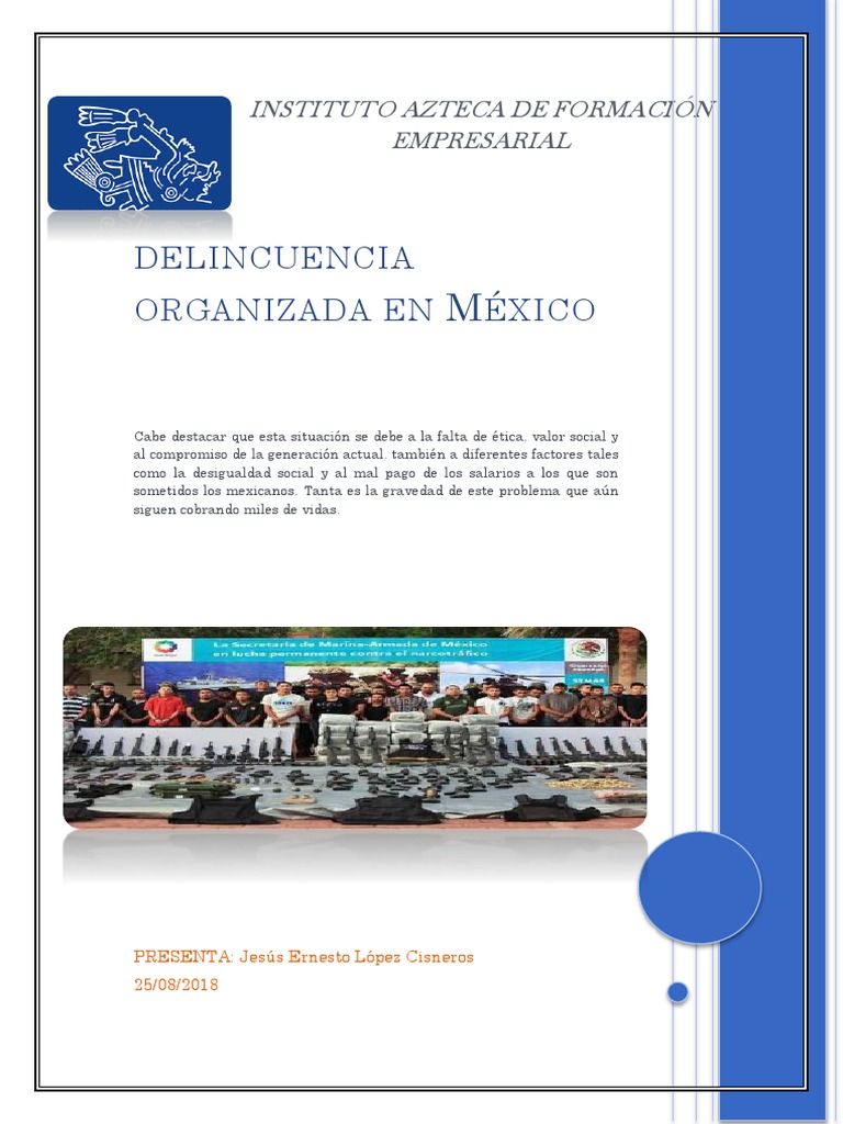 Delincuencia Organizada en Mexico | PDF | Crimen organizado | Pobreza