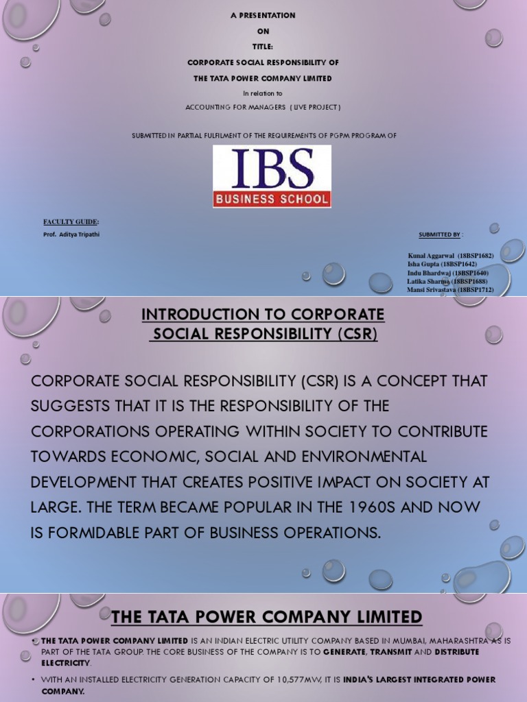 CSR Insights for Management Students | PDF | Corporate Social ...
