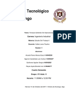 Tiempos Estándar de Operaciones