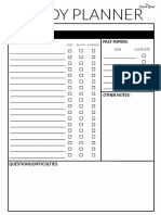Class Study Planner PDF