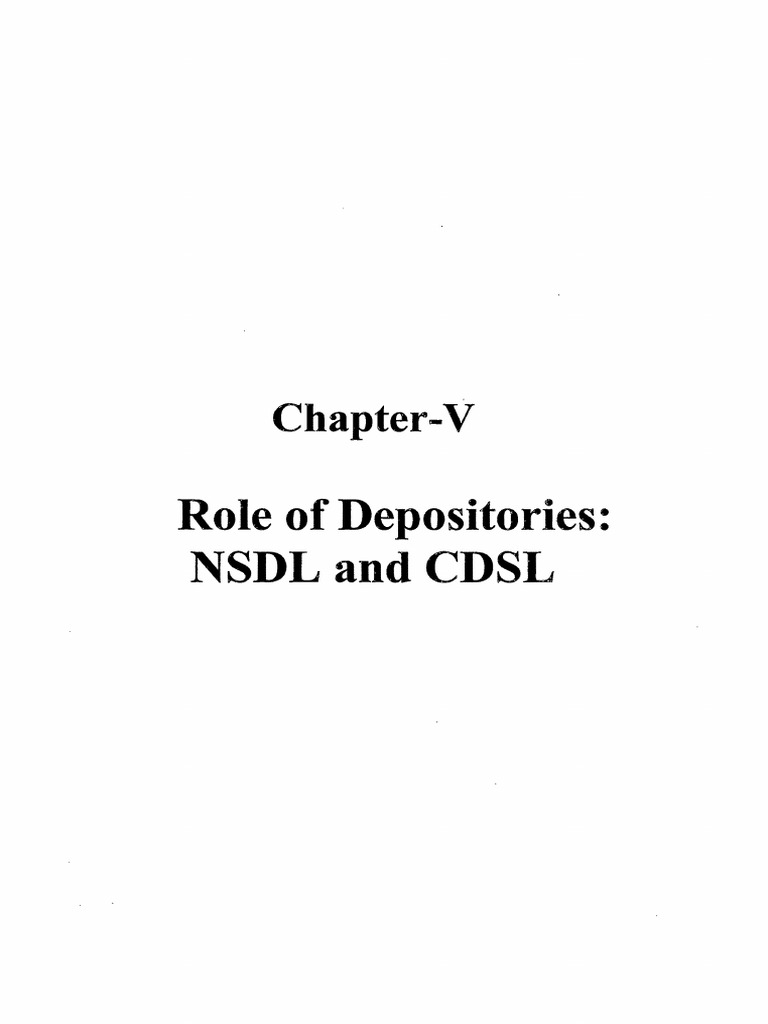 Depository PDF | PDF | Securities (Finance) | Stocks