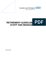 Retirement Guidelines - Camden and Islington NHS Foundation Trust