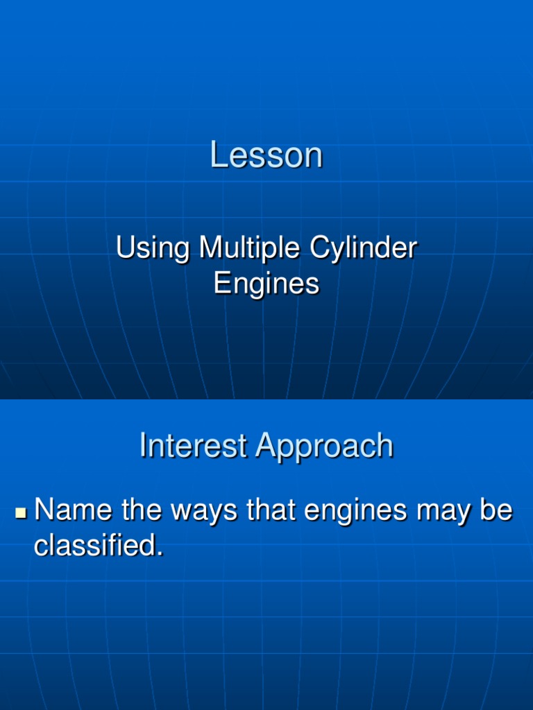 Maintenance of Multiple Cylinder Engines | PDF | Internal Combustion ...