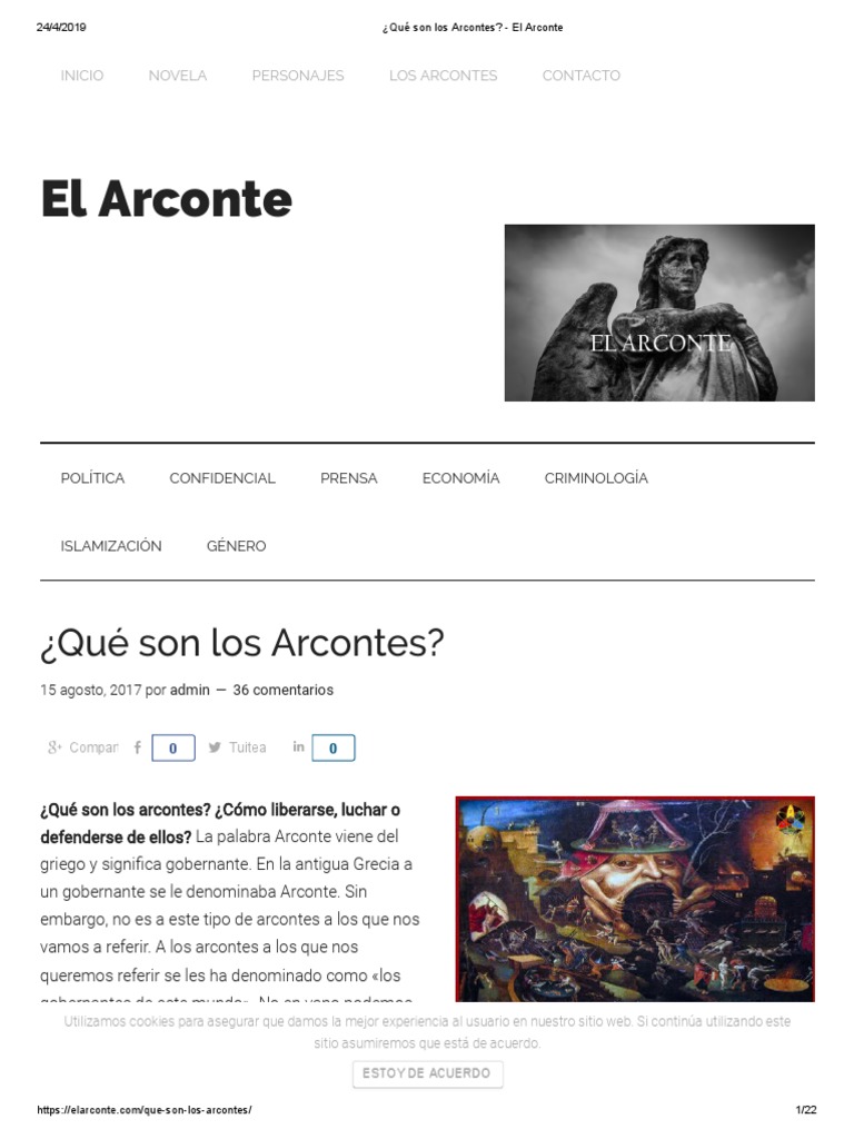 ¿Qué Son Los Arcontes El Arconte PDF Demonios marxismo