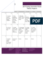 Presentation Calendar Updated