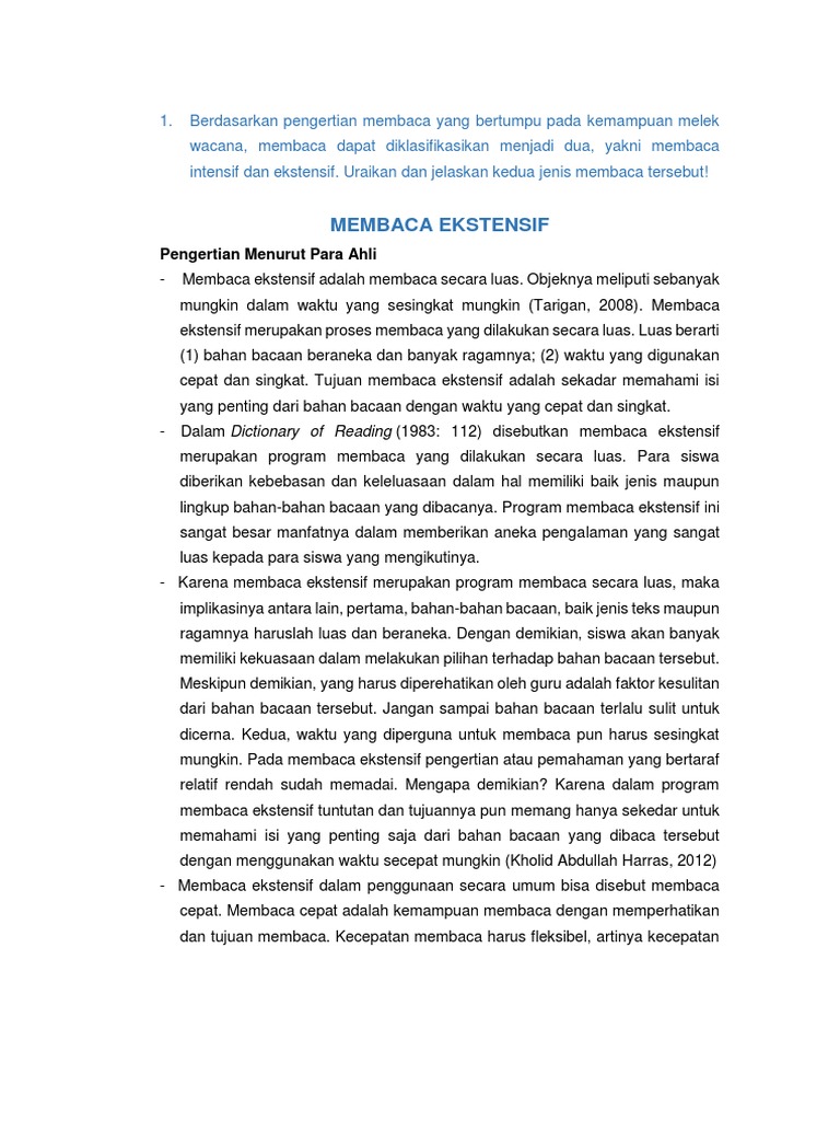 Membaca Ekstensif Docx