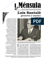 Luis Santaló, Geometra y Maestro