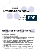 técnicas de investigación social