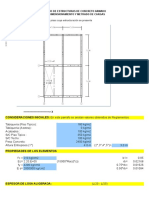 Predimensionamiento - Concreto Armado i