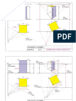 Ejercicio Perspectiva Cónica Oblicua PDF