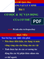 VLYSinh-Bài 1 - Cơ học và sự vận động của cơ thể.ppsx