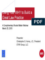 Using Your WHY To Build A Great Law Practice: A Complimentary Rocket Matter Webinar March 25, 2015