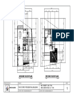 Ground Floor Plan Second Floor Plan: Two Storey Residential Building