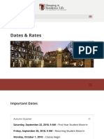 Dates and Rates - Housing & Residence Life