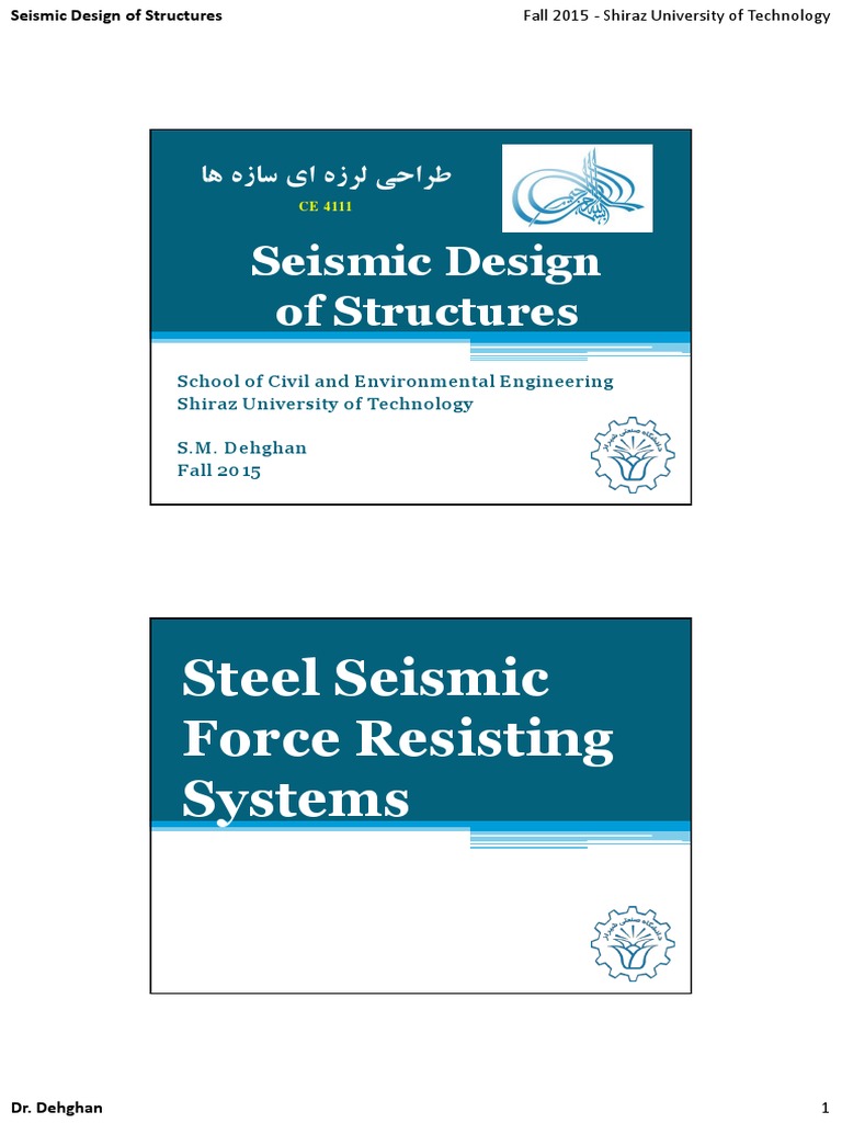 SCBF Seismic Design Overview | PDF | Buckling | Deformation (Engineering)