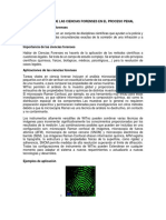 Importancia de Las Ciencias Forenses en El Proceso Penal