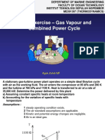 Unit 4 Exercise - Gas Vapour and Combined Power Cycle: Aguk Zuhdi MF