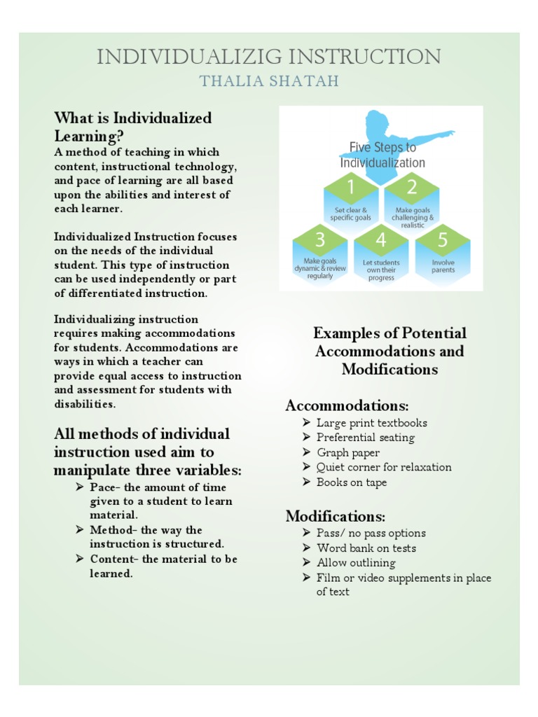 Individualized Instruction Overview | PDF | Career & Growth | Language ...