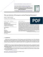 Vidal-García, J. The Persistence of European Mutual Fund Performance. Research in International Business and Finance 28 (2013) 45 - 67