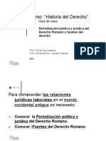 Periodización Política y Jurídica Del Derecho Romano y Fuent