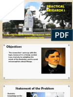 Daeteños Knowledge of Rizal Monument